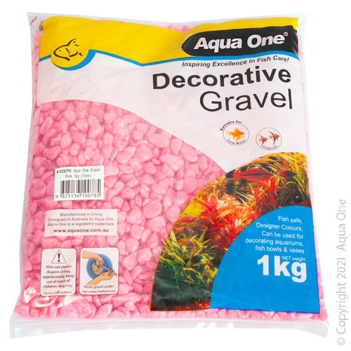 Aqua One Decorative Gravel Pink 1kg